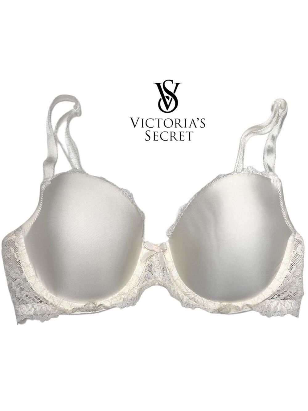 Victoria’s Secret DREAM ANGELS Smooth & Lace Lightly Lined Demi Bra – 32D